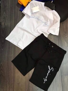 T-Shirt With Sweat Shorts Set
